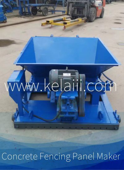 Concrete fencing panel making machine