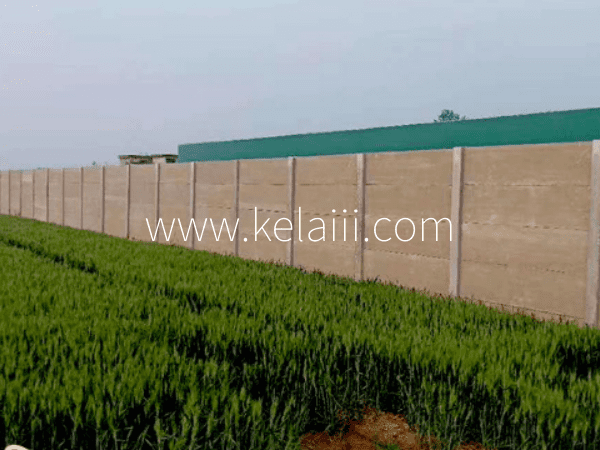 Concrete fence wall panel application