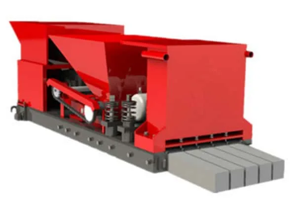 Máquina para fabricar pilares prefabricados de hormigón