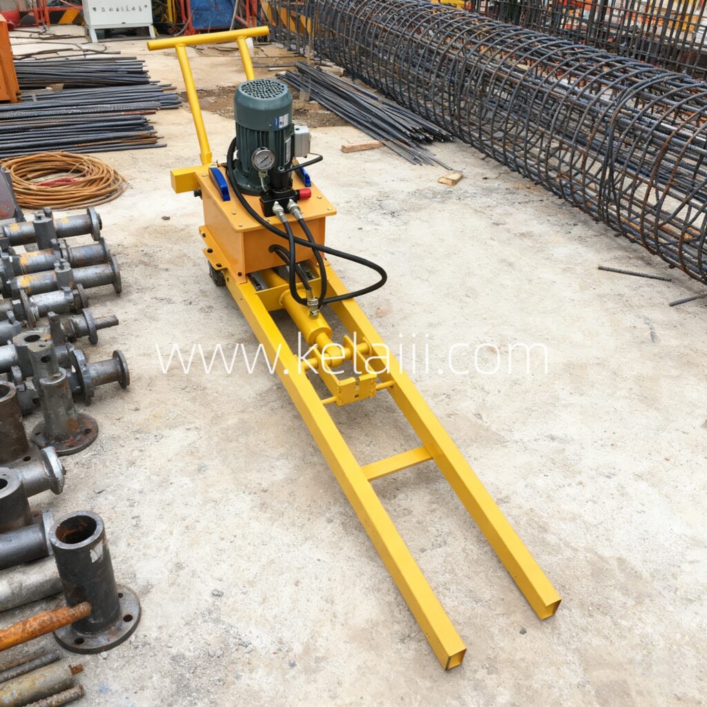 Prestressed Steel Wire Tensioning Machine for Concrete Production 1 KL-800 Hydraulic Tensioning Machine for Prestressed Concrete Production